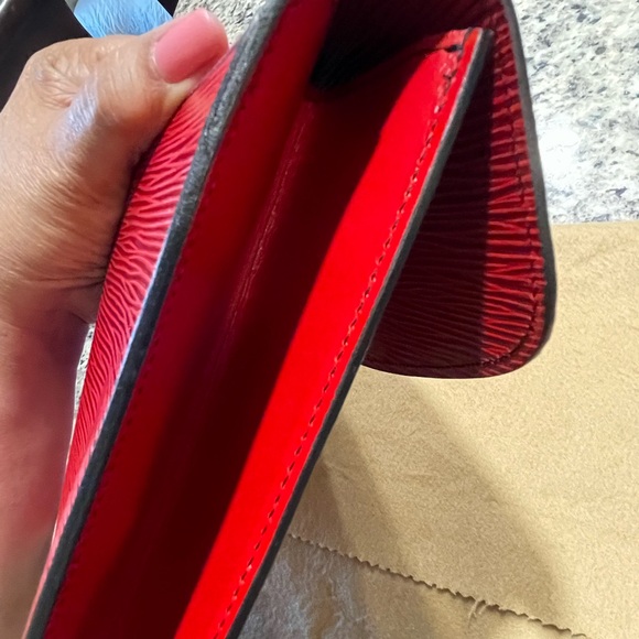 Louis Vuitton vintage clutch red épi - Picture 9 of 12